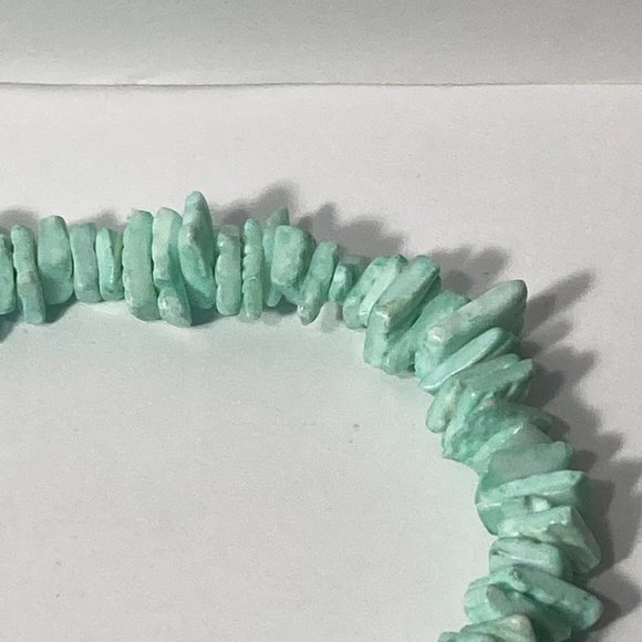 Light Green Chunk Slab 18" Necklace - Picture 12 of 15